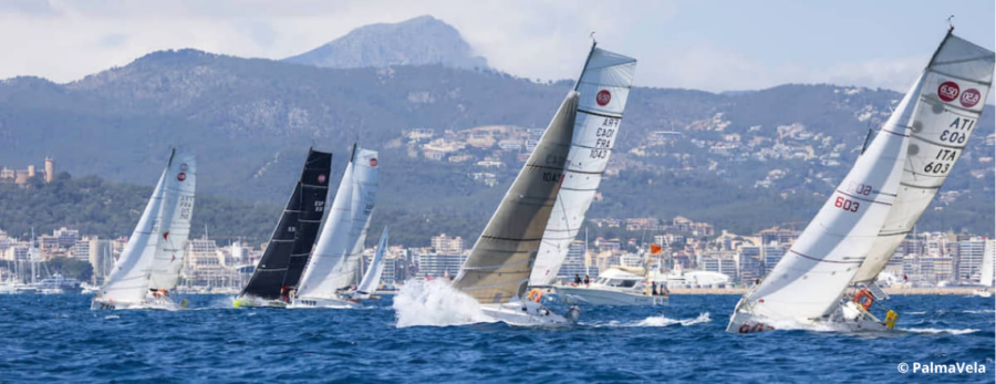 Excel·lent actuació dels regatistes de la Base Mini Barcelona a la regata llarga de la PalmaVela