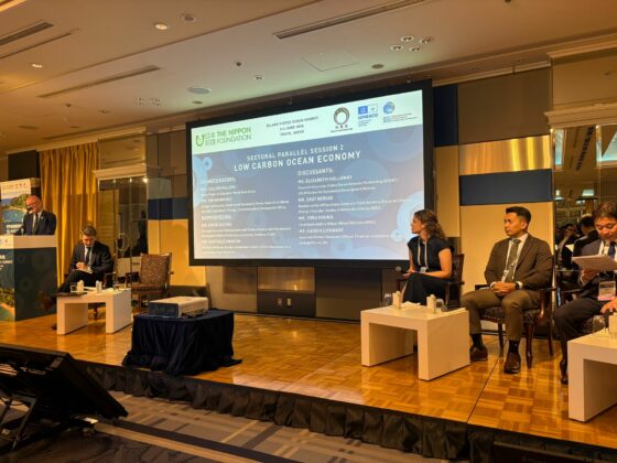 Laureà Fanega, director general de la Fundació Barcelona Capital Nàutica, intervenint al III Foro del Mediterrani i compartint experiències sobre economia blava i sostenibilitat de Barcelona.
